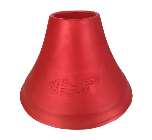 Red 5-Inch Weighted Cones, white background.