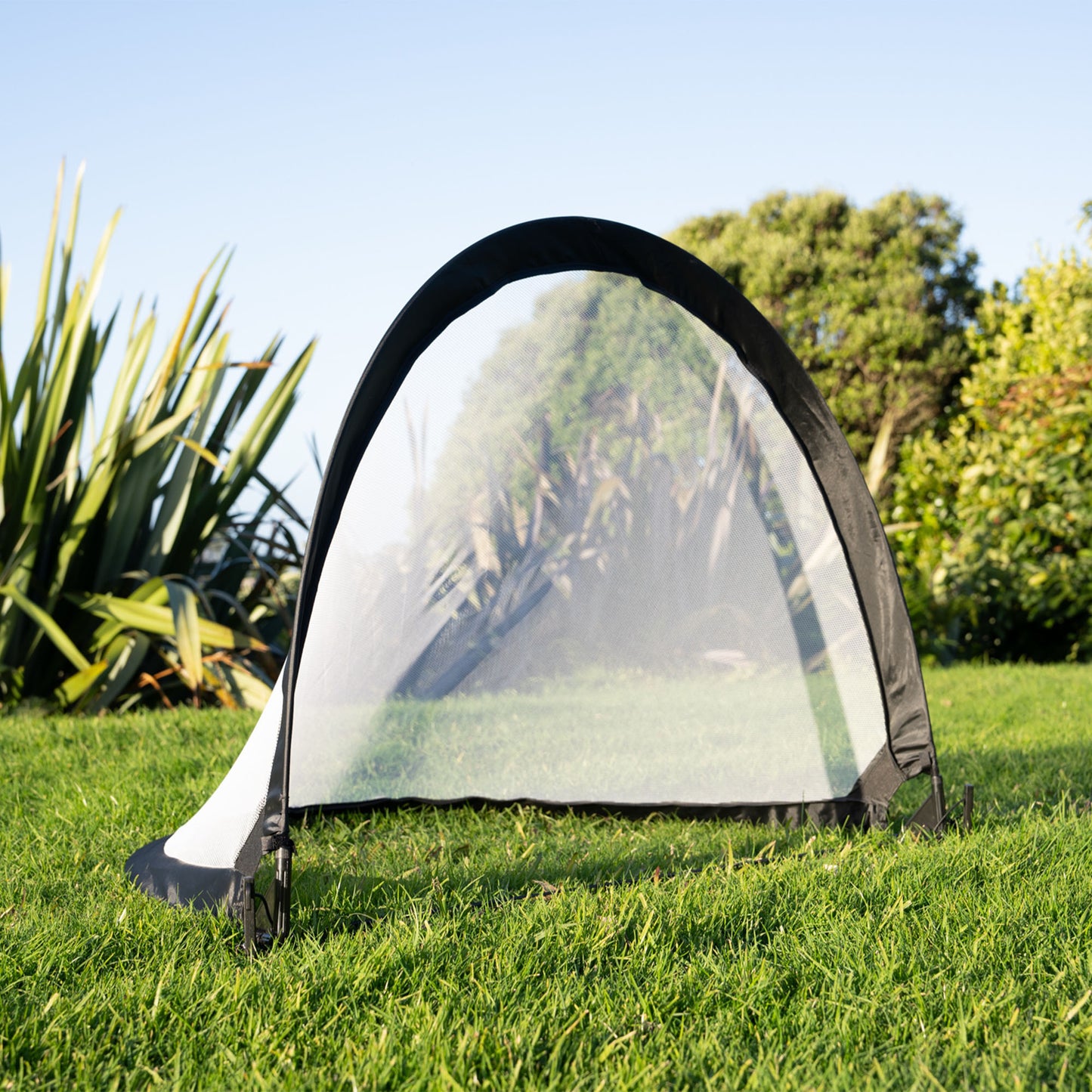 Pop Up Soccer Goal Size 3.5, Angled Lifestyle Image