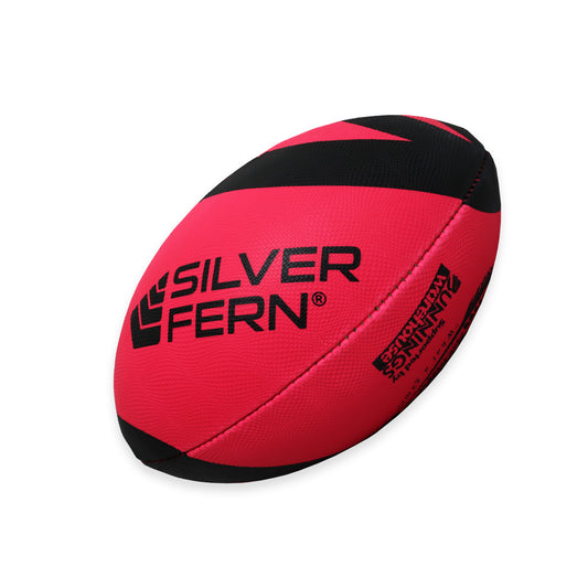 Turbo touch rugby ball pink, white background image