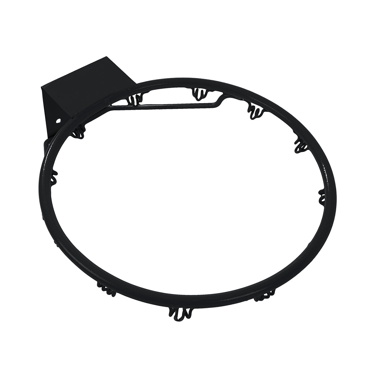 Basketball Hoop Black Ring White Background