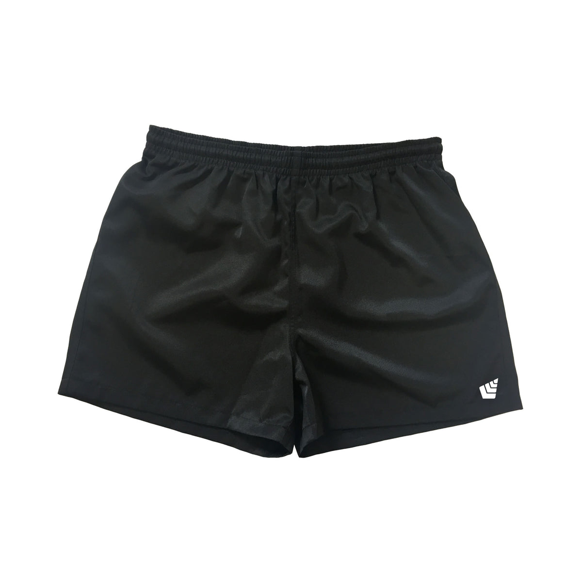 Black Rugby Shorts Adults – Silver Fern