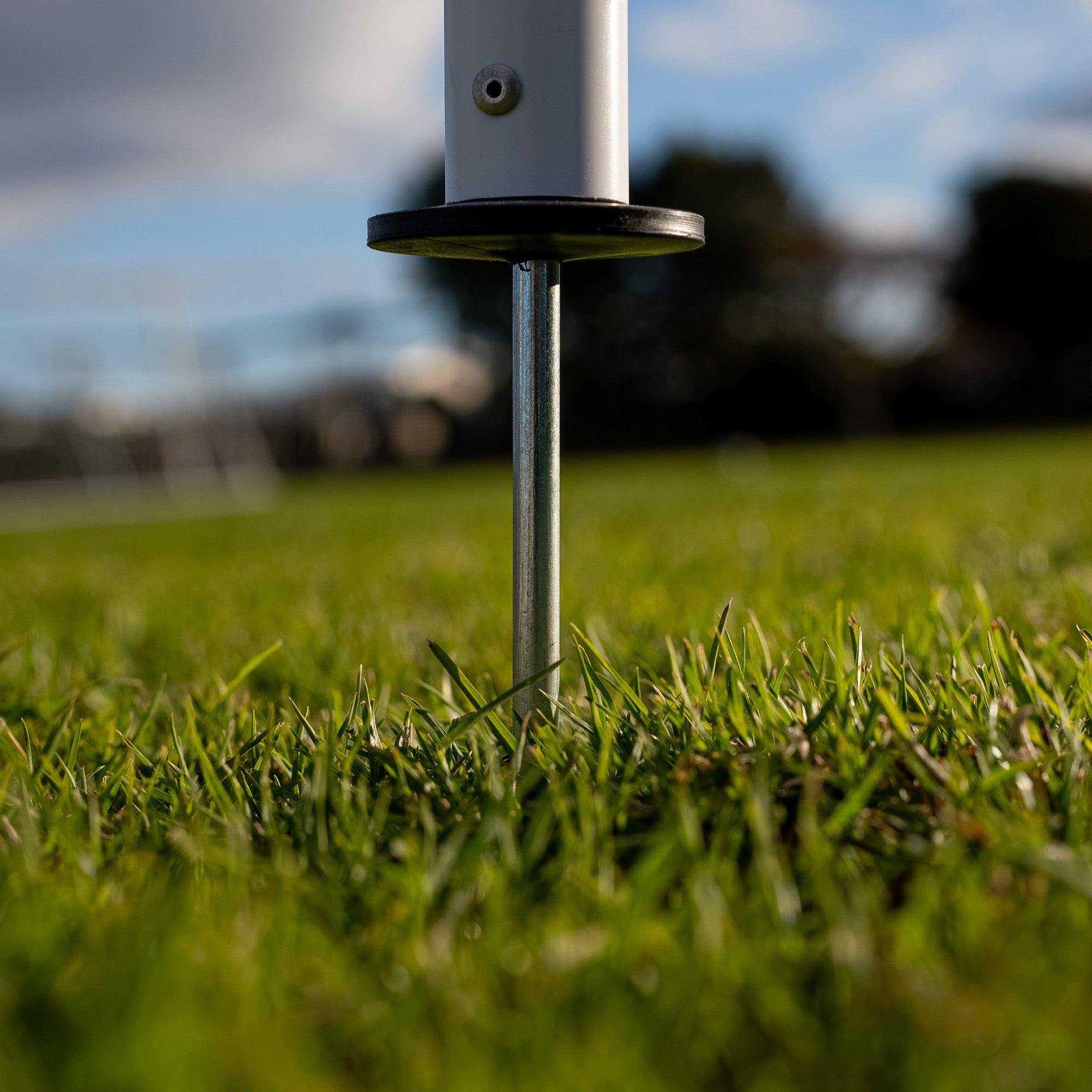 Silver Fern Crowd Barrier Kit, Close-up of barrier components and assembly