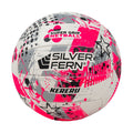 Silver Fern Kereru Netball Size 5 Pink and White