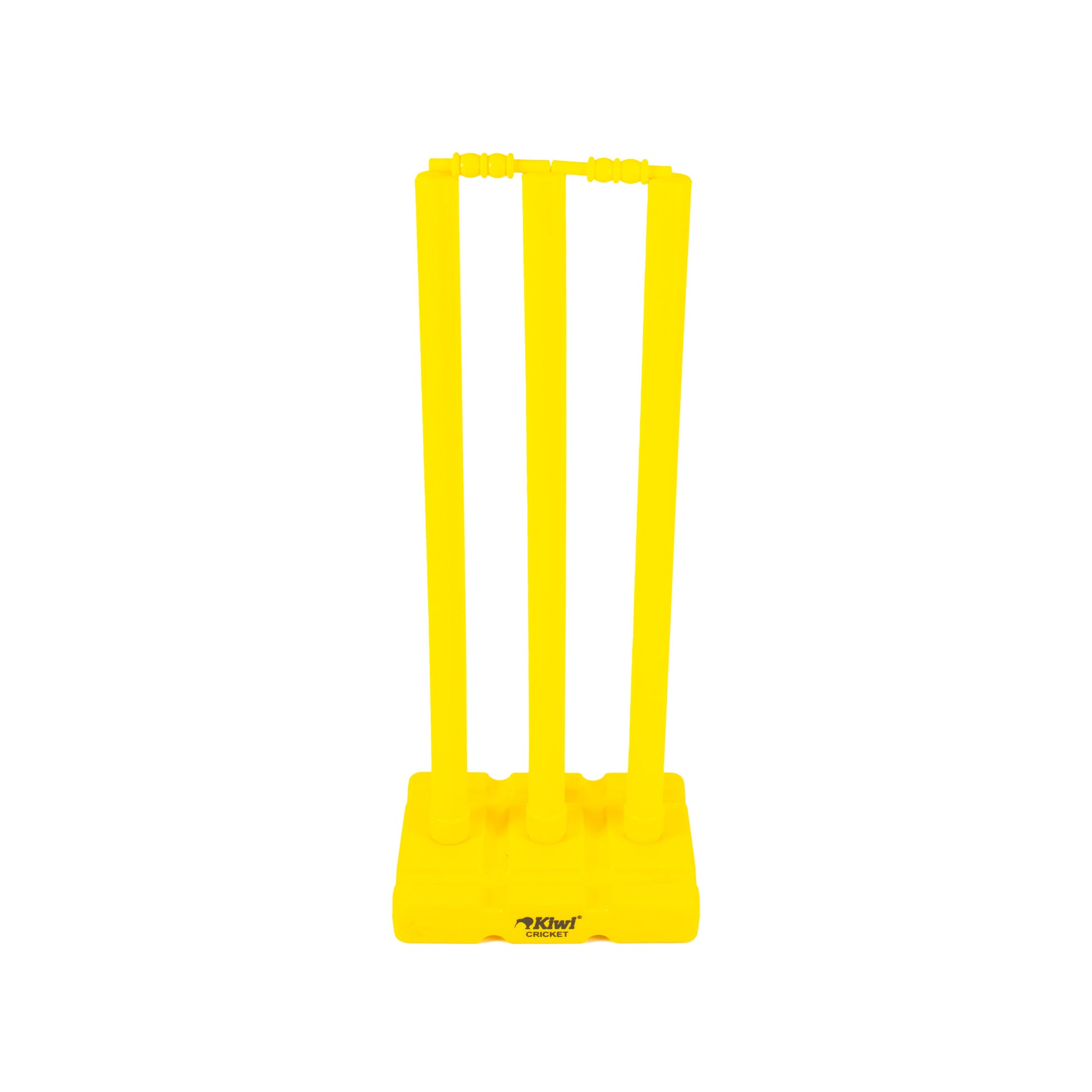 Kiwi Cricket Stump Set on White Background