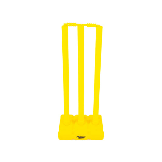 Kiwi Cricket Stump Set on White Background