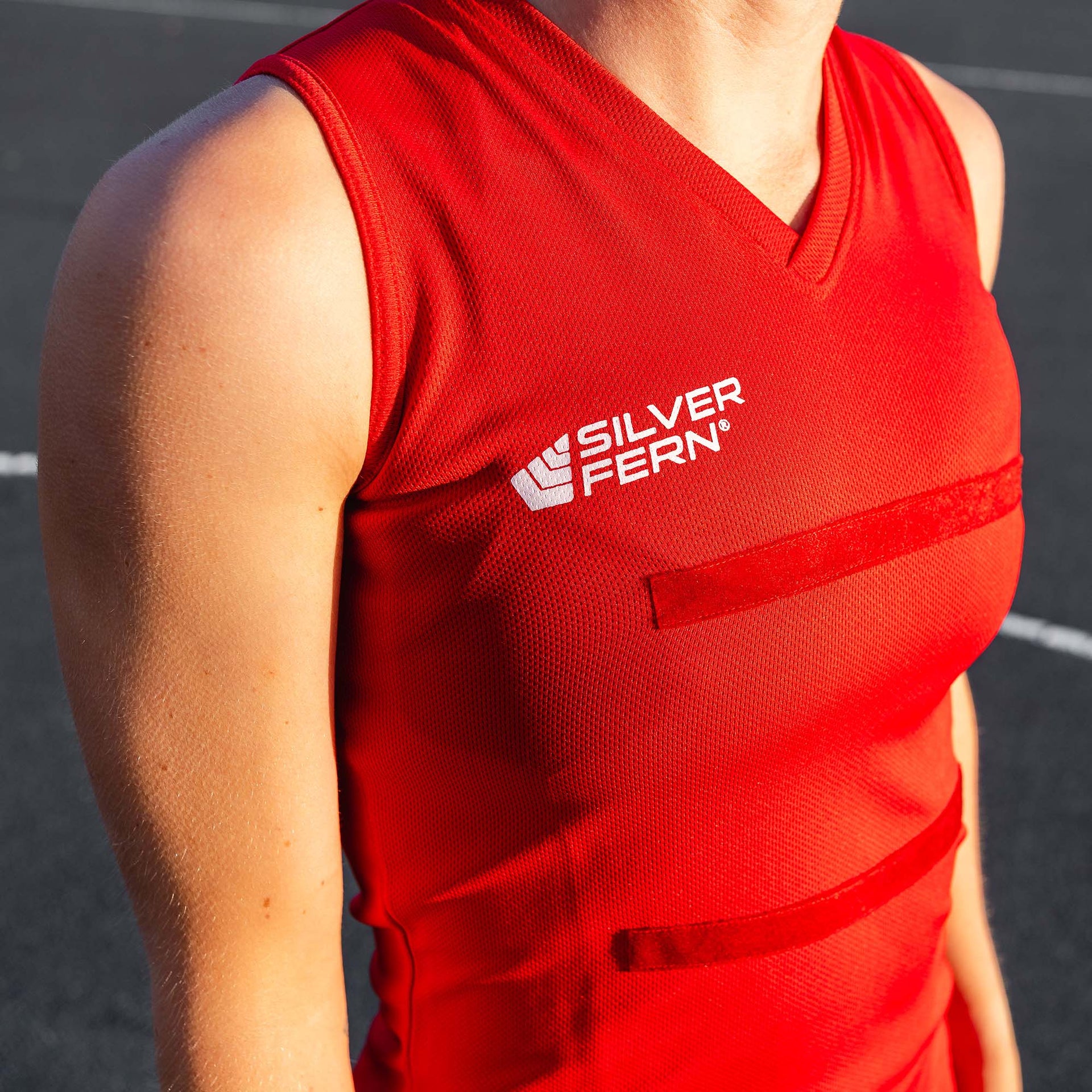 Red Netball Dress Women – Silver Fern