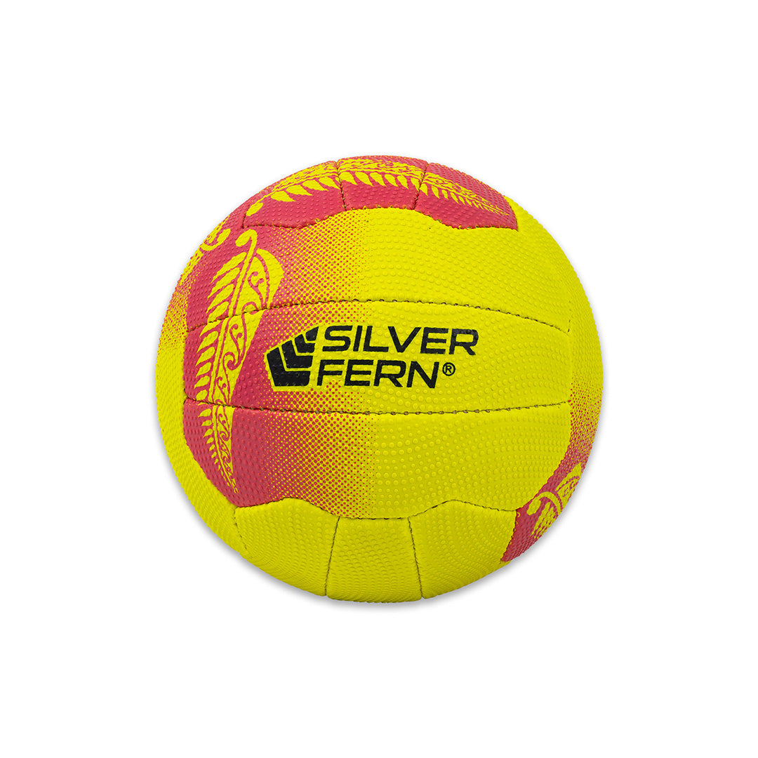 Netball Ball Tui Yellow/Pink Size 4