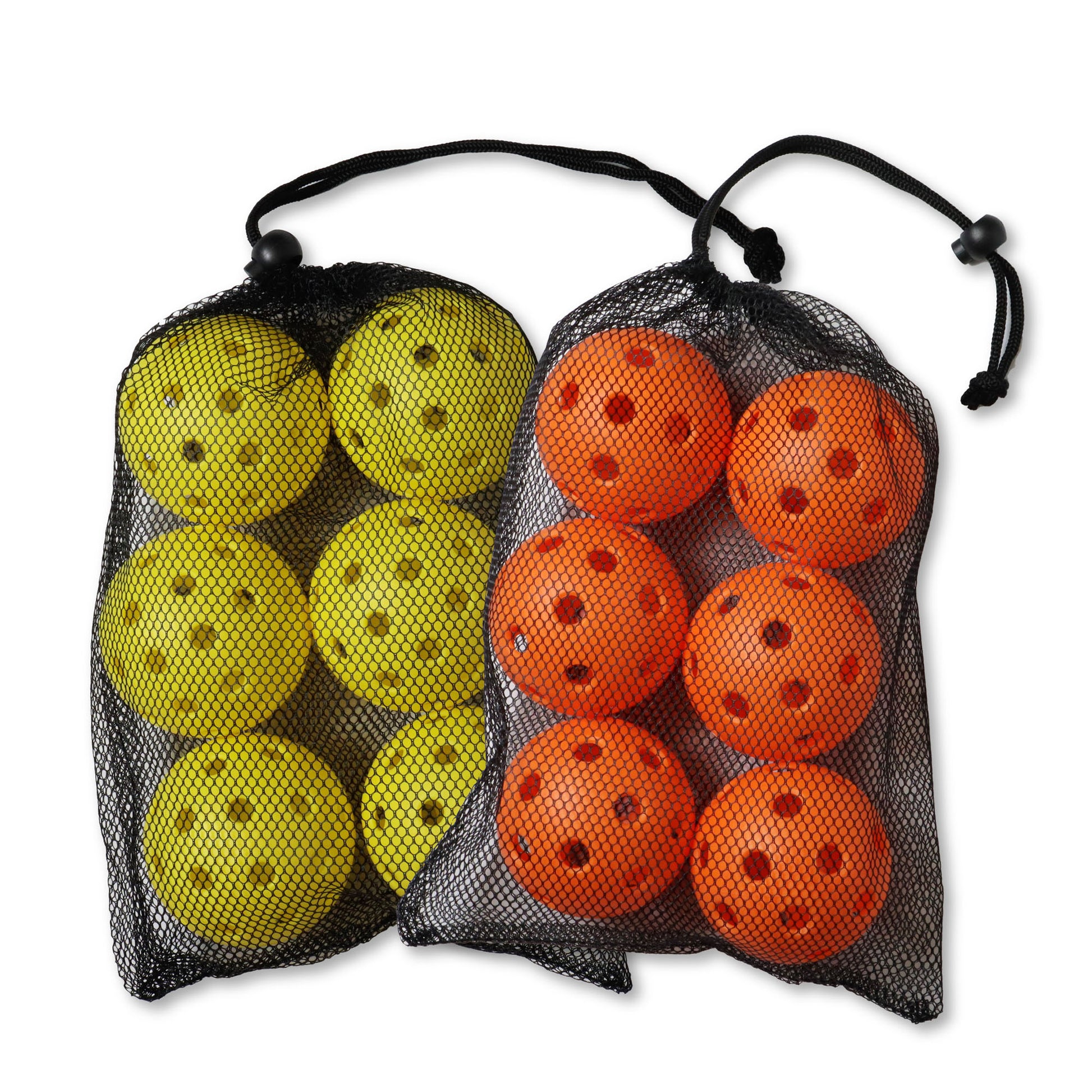 Yellow and Orange 6 pack of Outdoor Pickle Balls