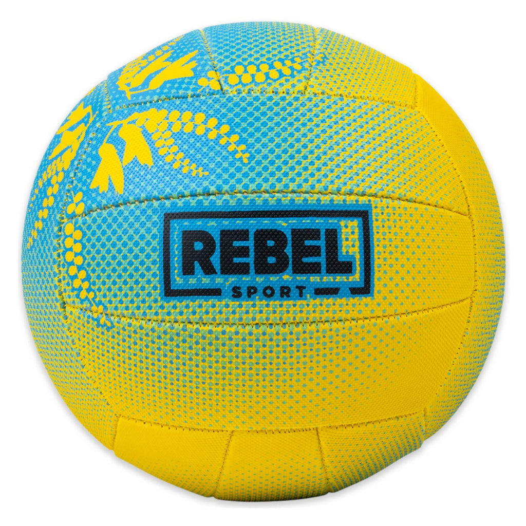 Pass It Forward Netball Size 5, White Background Image, Rebel Sport Logo