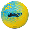 Pass It Forward Netball Size 5, White Background Image, Silver Fern Logo