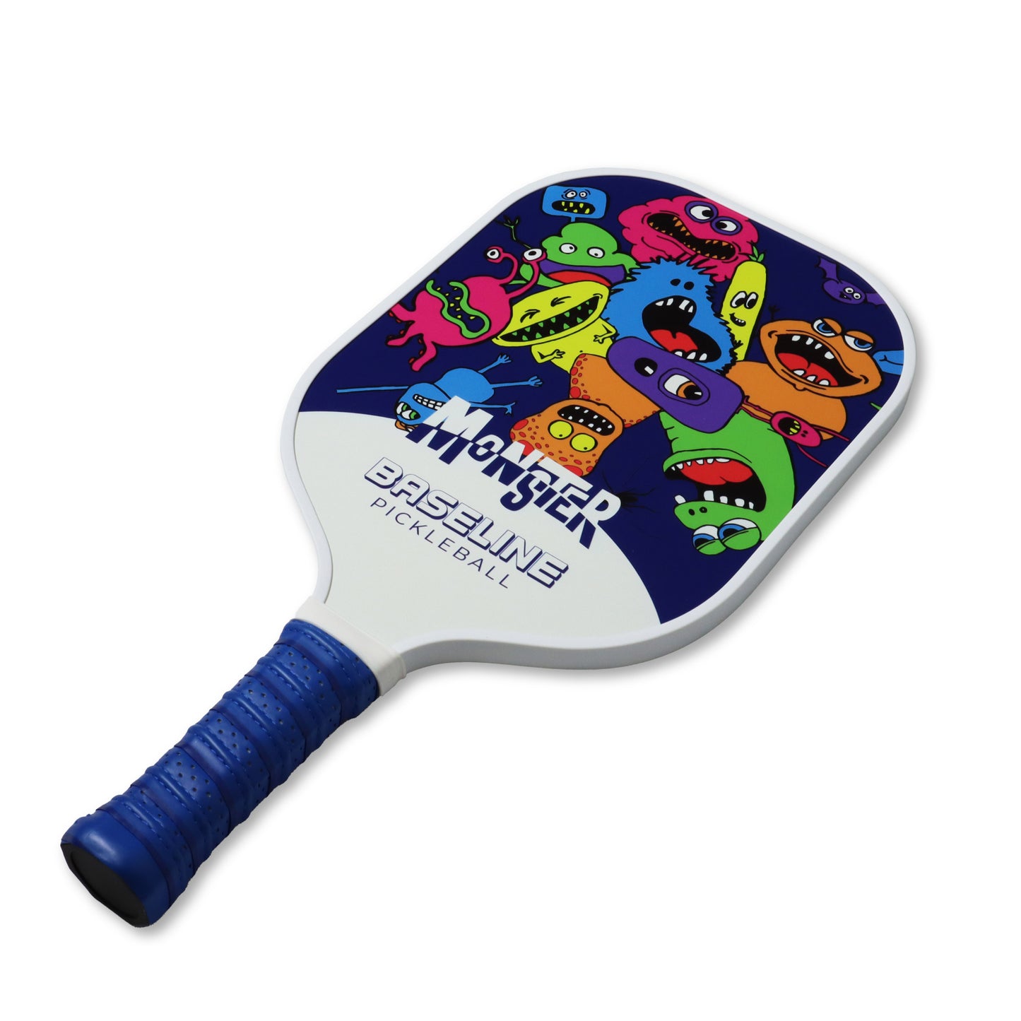 Pickleball Monster Baseline Bat White Background