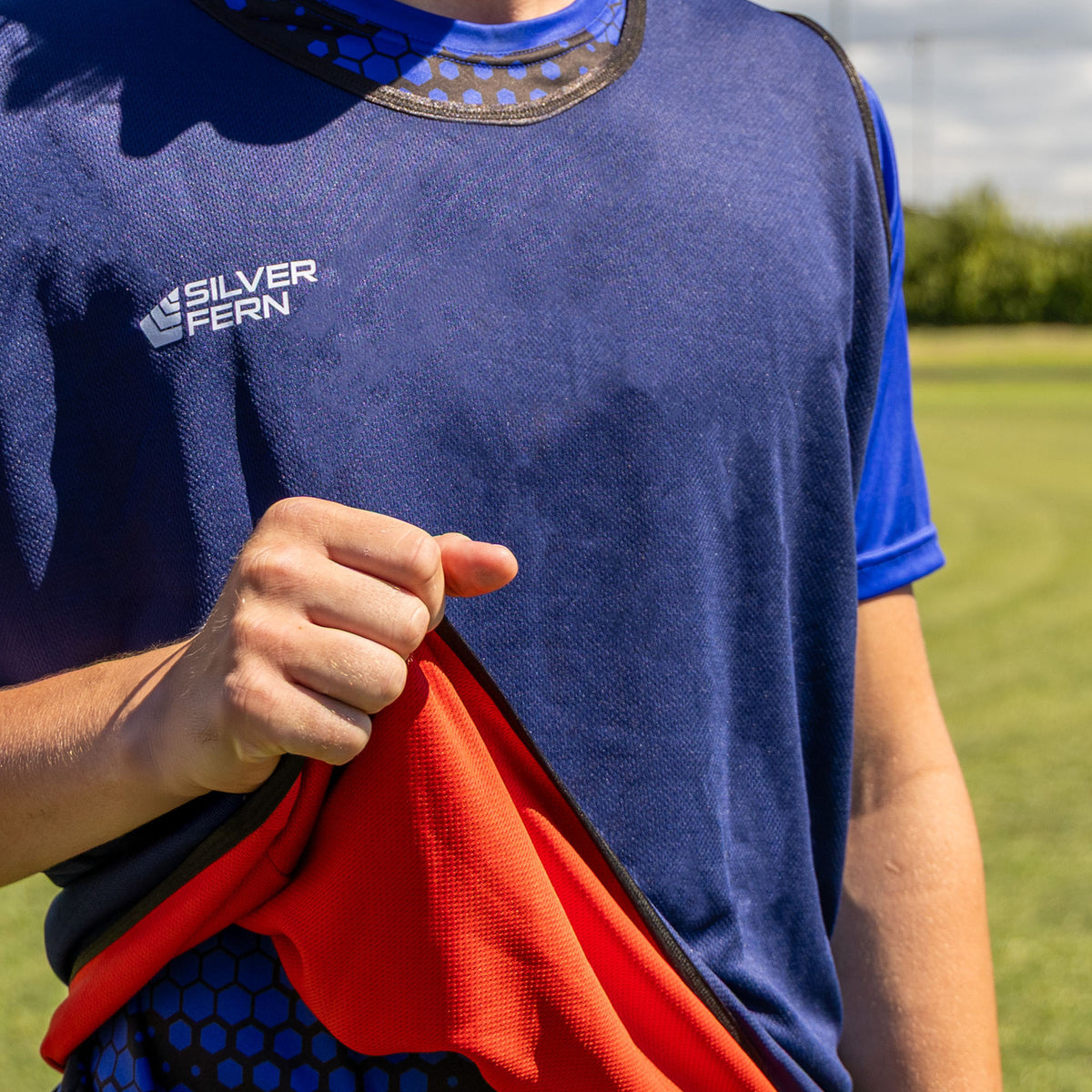 Reversible Rugby Tackle Bib Singlet – Silver Fern