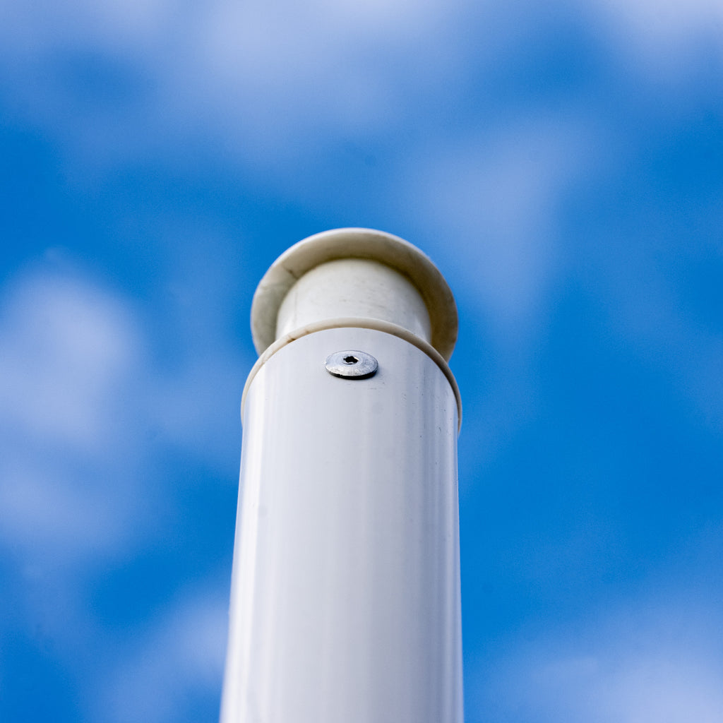 Silver Fern Junior Rugby Goal Post, Close-up of goal post assembly components