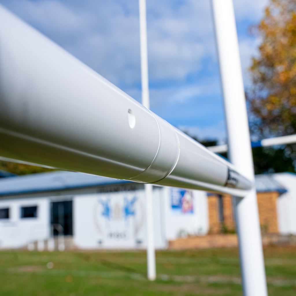 Silver Fern Junior Rugby Goal Post, Close-up of goal post structural detail
