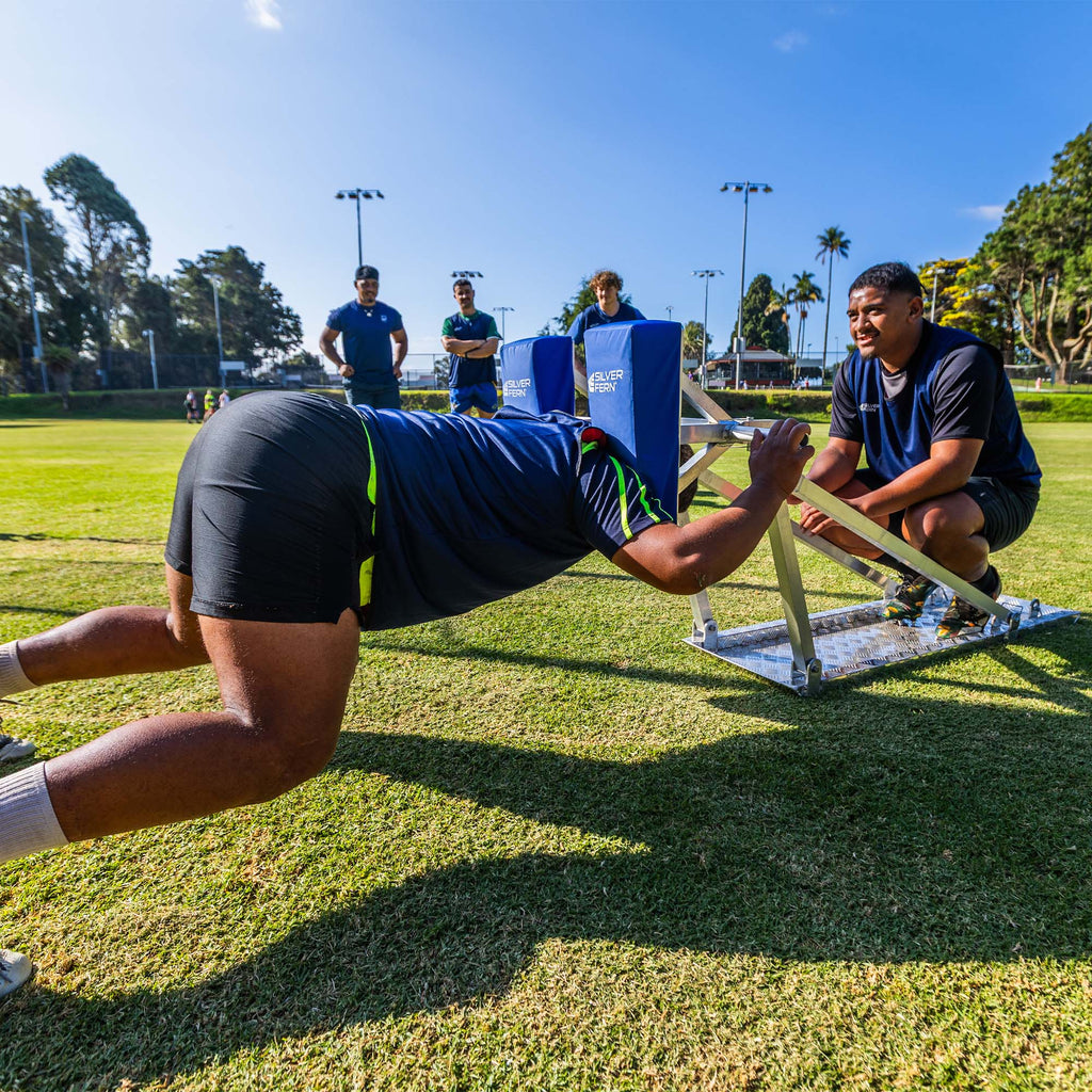 Scrum Sled Action Shot Lifestyle Image