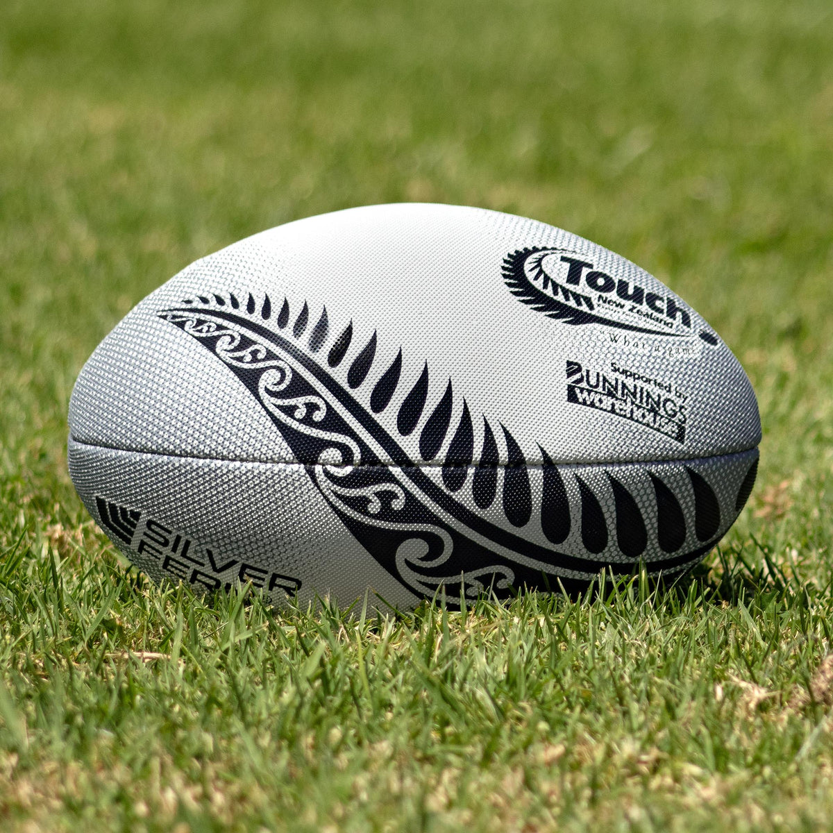 Ben Rugby Ball Touch Rugby Ball Stealth Match – Silver Fern