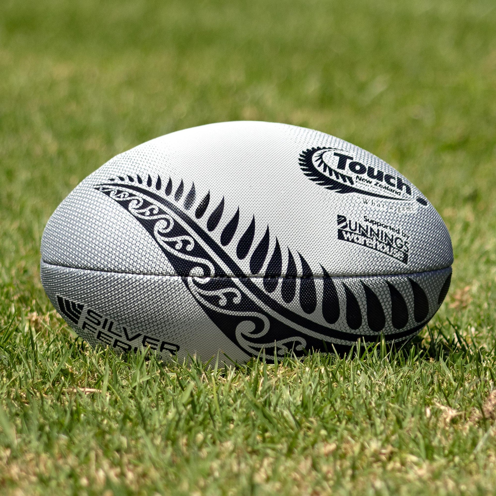 Touch Rugby Ball Stealth Match – Silver Fern
