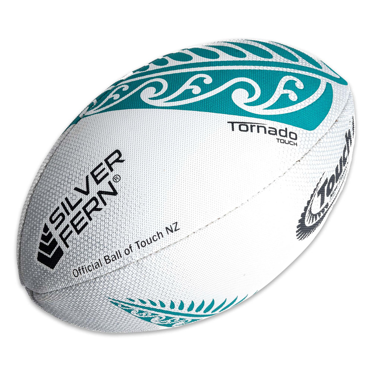 Touch Ragby Tornado Touch Rugby Match Ball – Silver Fern