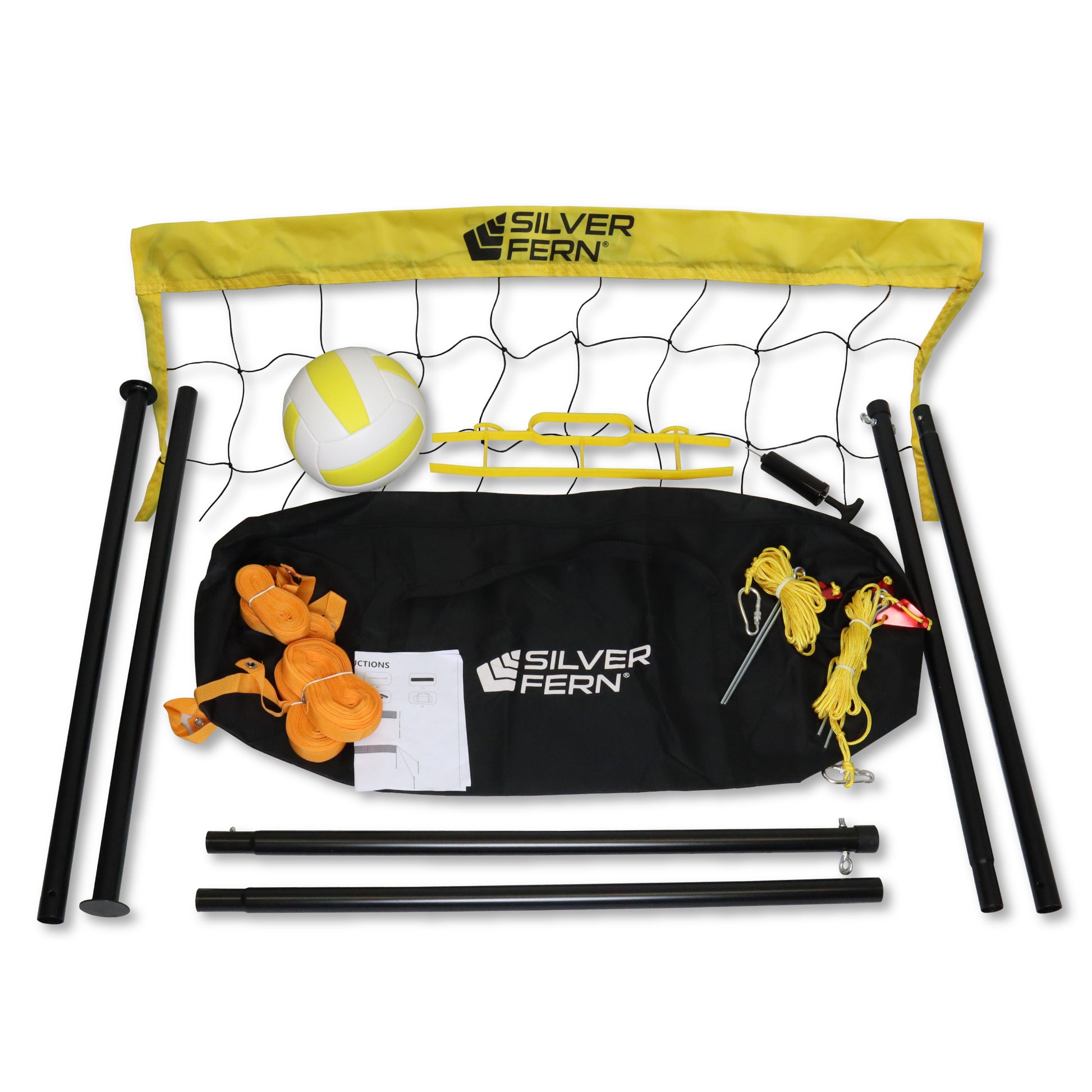 Volleyball full set with net