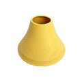 Yellow 5-Inch Weighted Cones, white background.